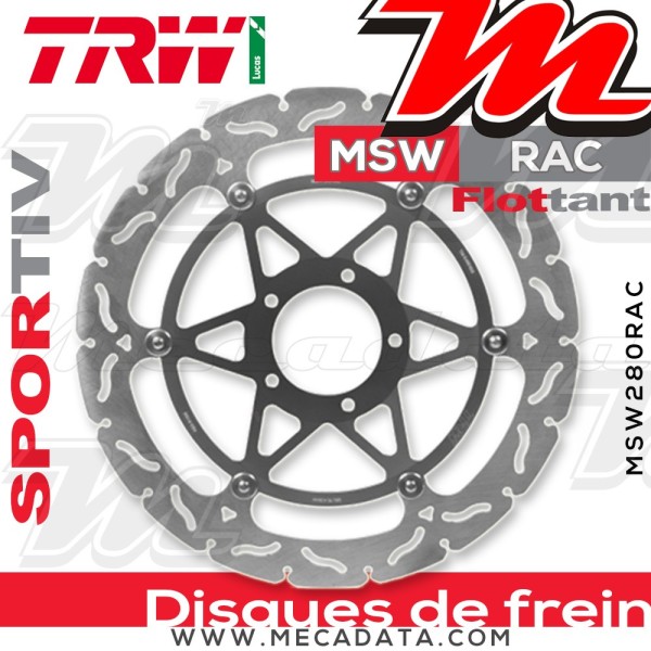Disque de frein ~ TRW Lucas MSW 280 RAC