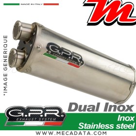Silencieux Pot d'échappement ~ GPR Dual Inox