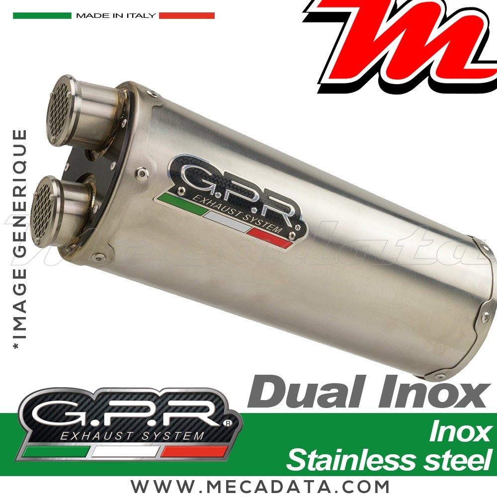 Silencieux Pot d'échappement ~ GPR Dual Inox