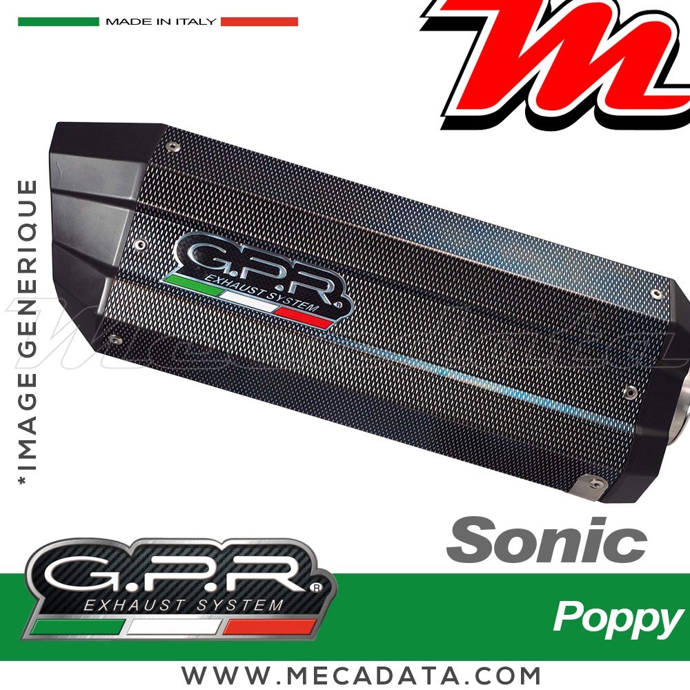 Silencieux Pot d'échappement ~ GPR Sonic Poppy