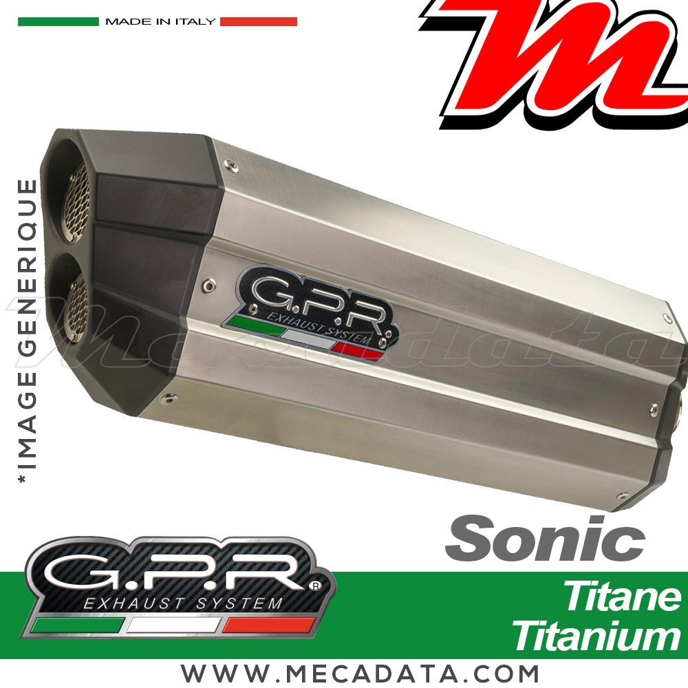 Silencieux Pot d'échappement ~ GPR Sonic Titanium