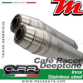 Silencieux Pot d'échappement ~ GPR Deeptone Inox Cafè Racer BI