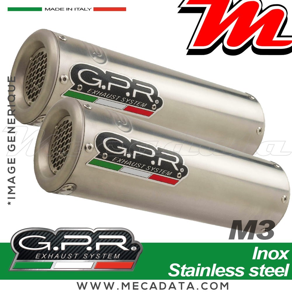 Silencieux Pot d'échappement ~ GPR M3 Inox BI