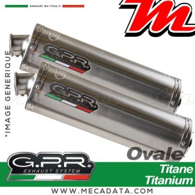 Silencieux Pot d'échappement ~ GPR Titanium Oval BI