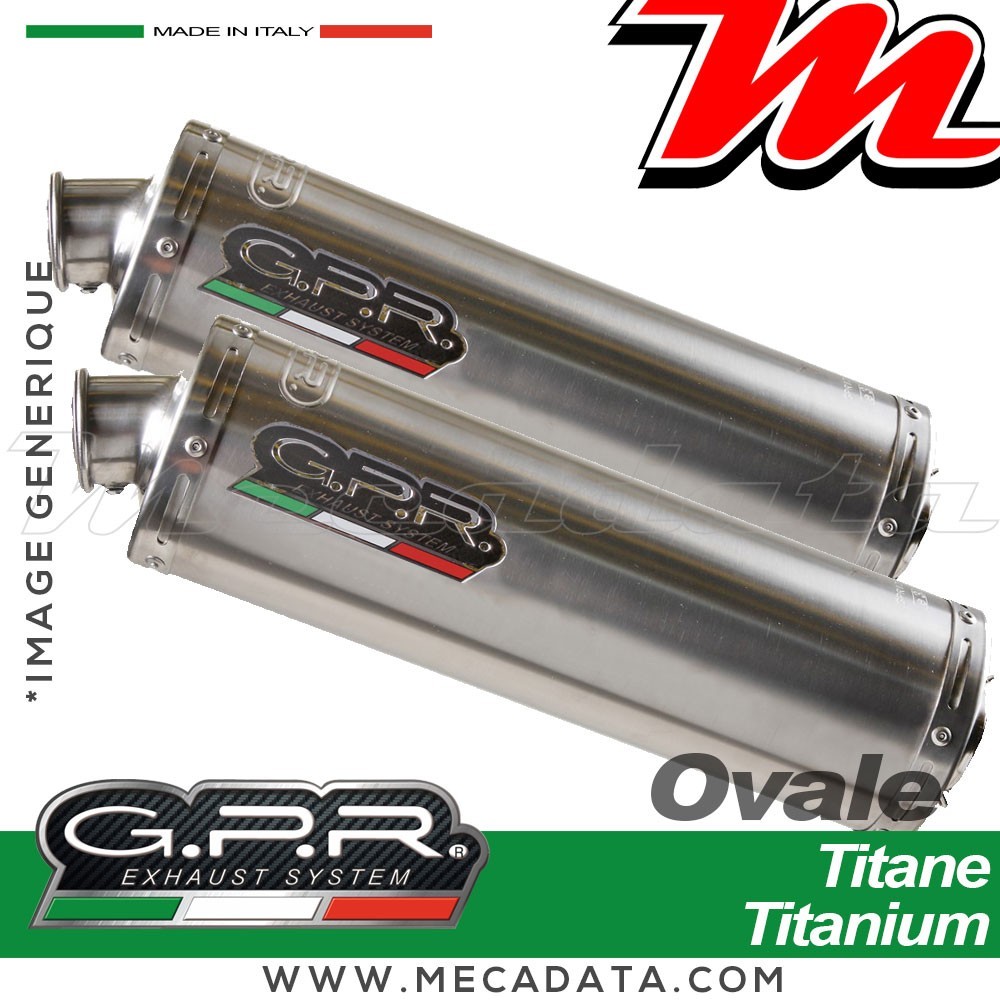 Silencieux Pot d'échappement ~ GPR Titanium Oval BI