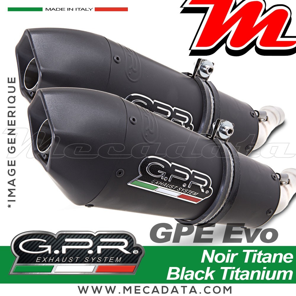 Silencieux Pot d'échappement ~ GPR GPE Evo Ann. Black Titanium BI