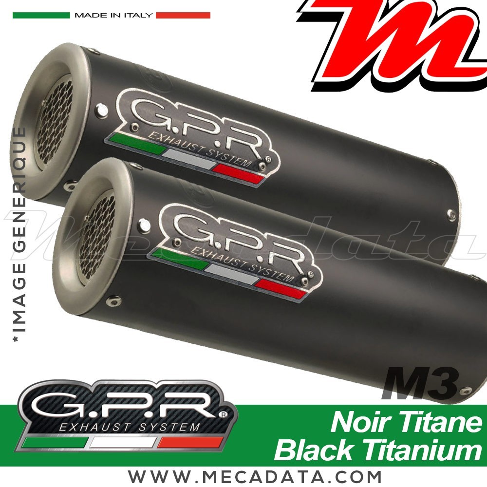 Silencieux Pot d'échappement ~ GPR M3 Black Titanium BI