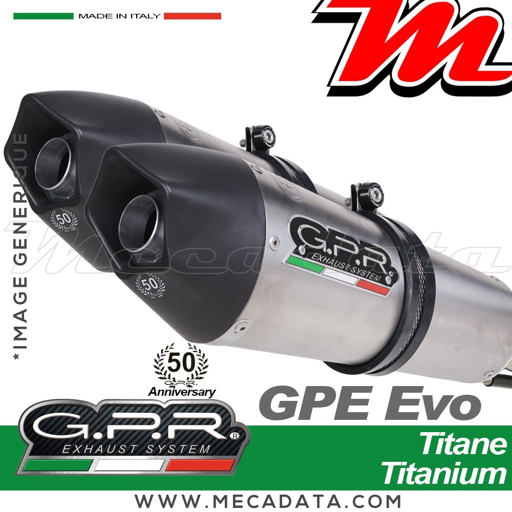 Silencieux Pot d'échappement ~ GPR GPE Evo Ann. Titanium BI