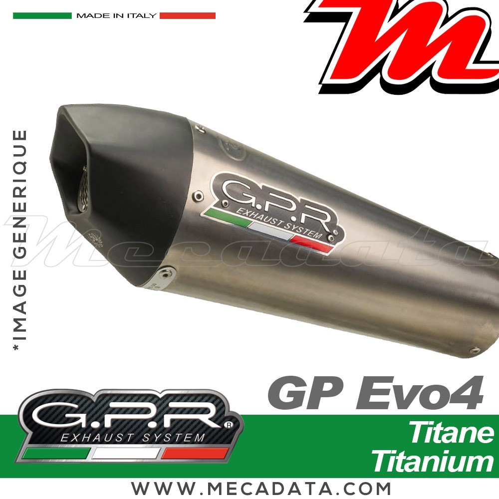 Ligne complète d'échappement ~ GPR GP Evo4 Titanium
