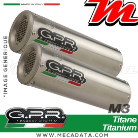 Silencieux Pot d'échappement ~ GPR M3 Titanium Natural BI