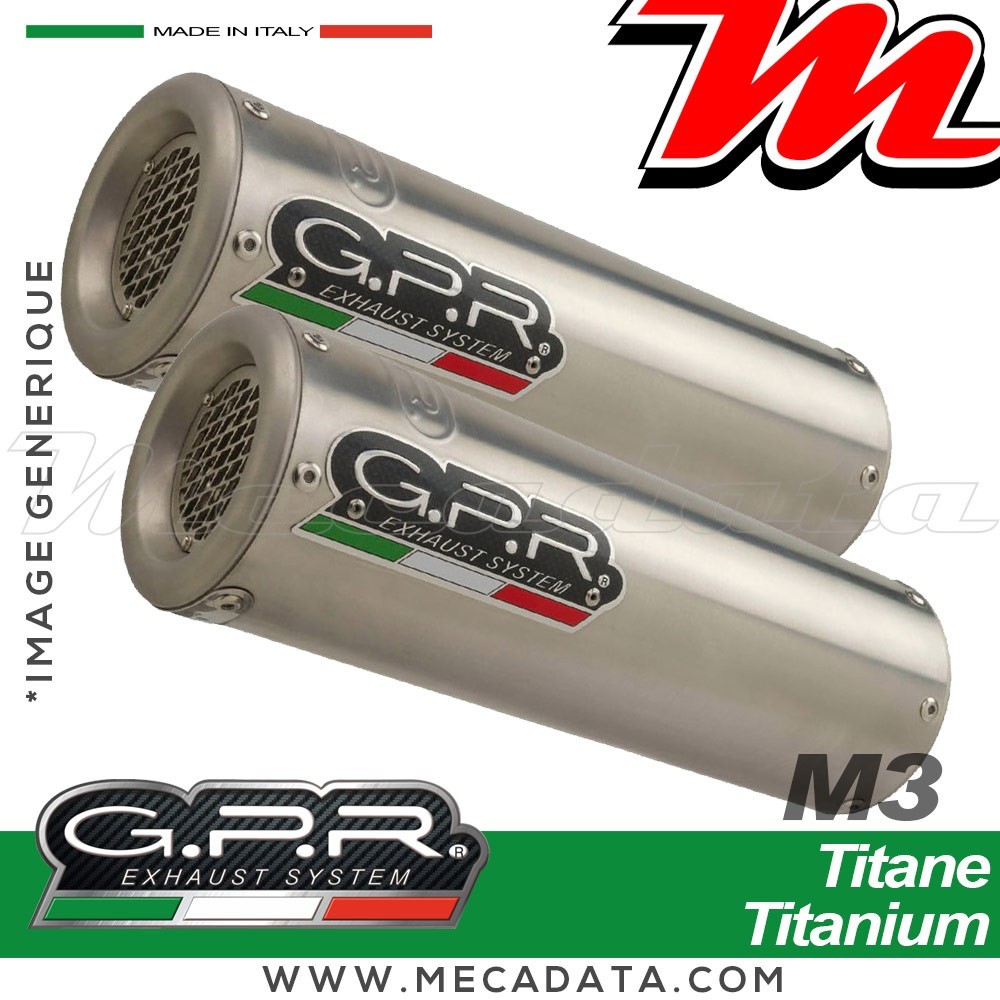Silencieux Pot d'échappement ~ GPR M3 Titanium Natural BI