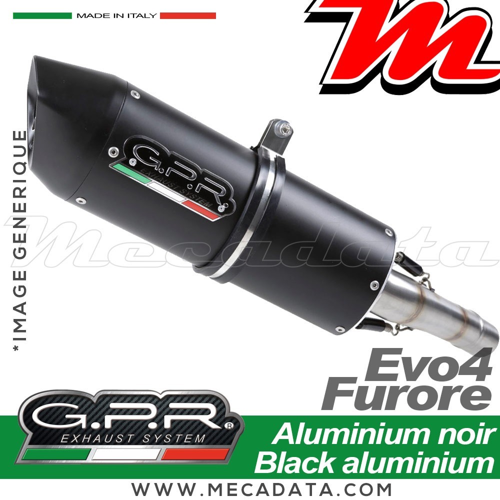 Ligne complète d'échappement ~ GPR Furore Evo4 Nero