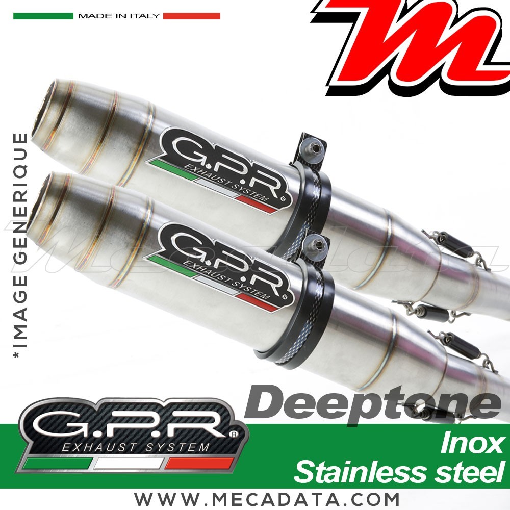 Silencieux Pot d'échappement ~ GPR Deeptone Inox BI