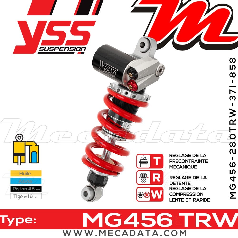 Amortisseur ~ YSS MG456-280TRW-37I-858
