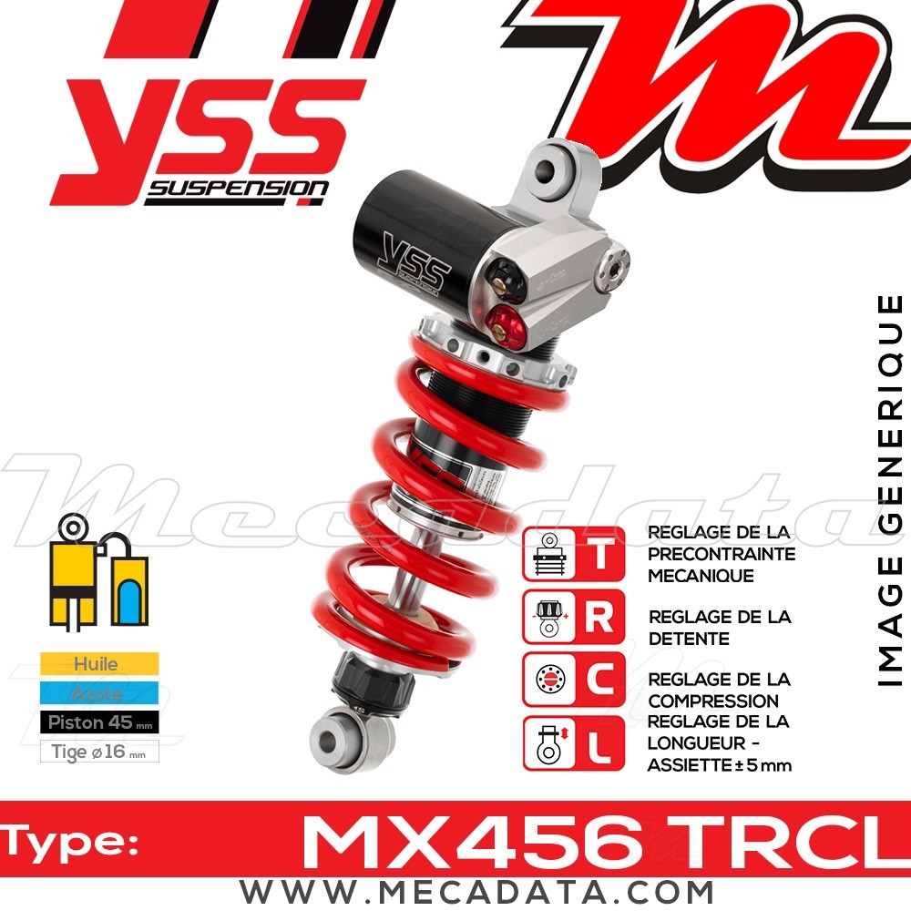 Amortisseur ~ YSS MX456-295TRCL-06-85