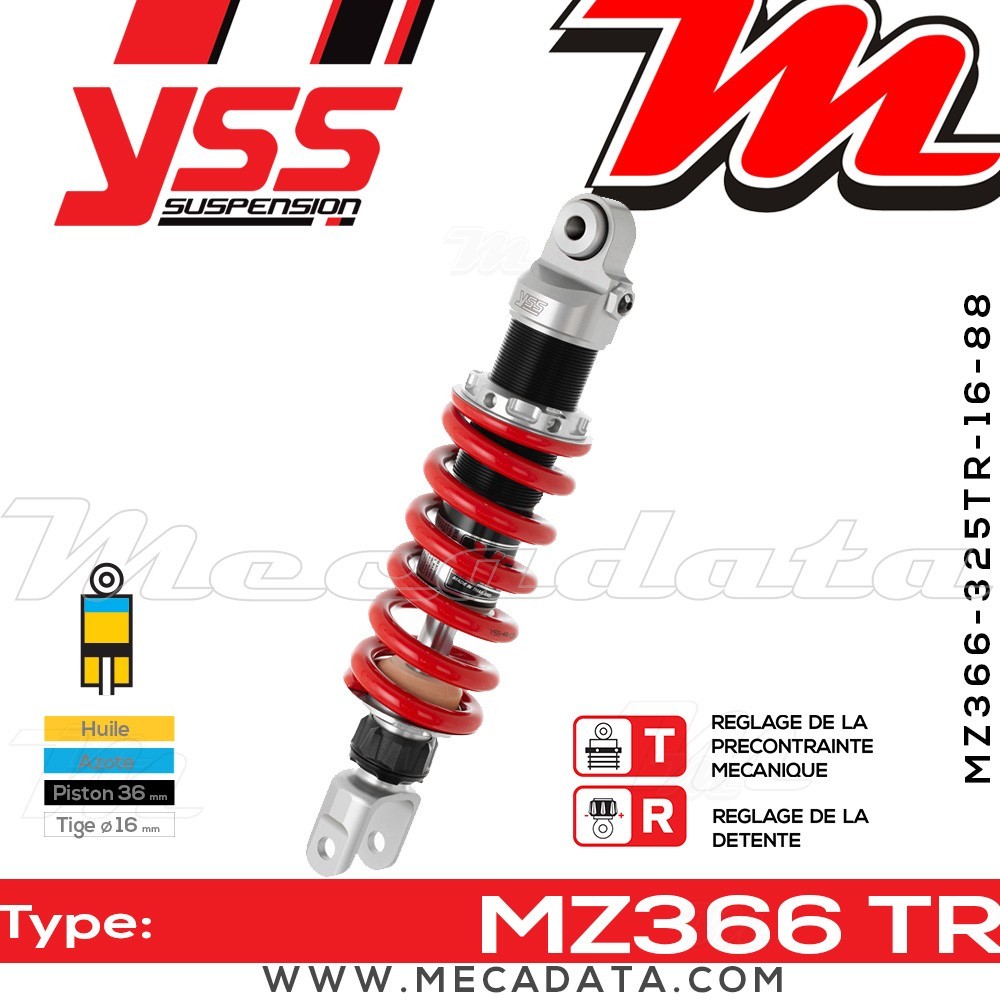 Amortisseur ~ YSS MZ366-325TR-16-88