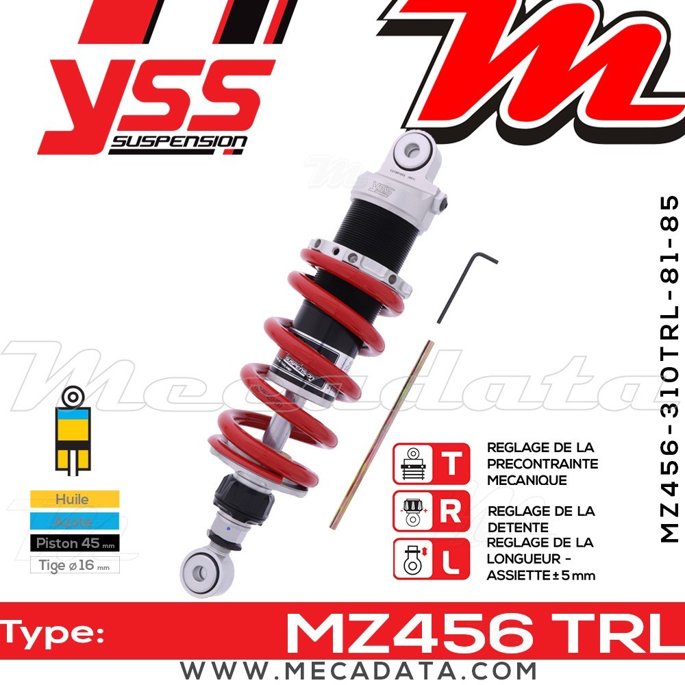 Amortisseur ~ YSS MZ456-310TRL-81-85