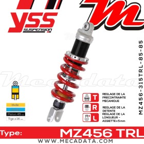 Amortisseur ~ YSS MZ456-315TRL-85-85