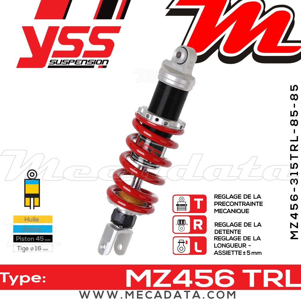 Amortisseur ~ YSS MZ456-315TRL-85-85