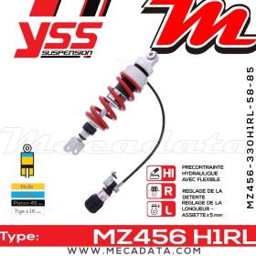 Amortisseur ~ YSS MZ456-330H1RL-58-85