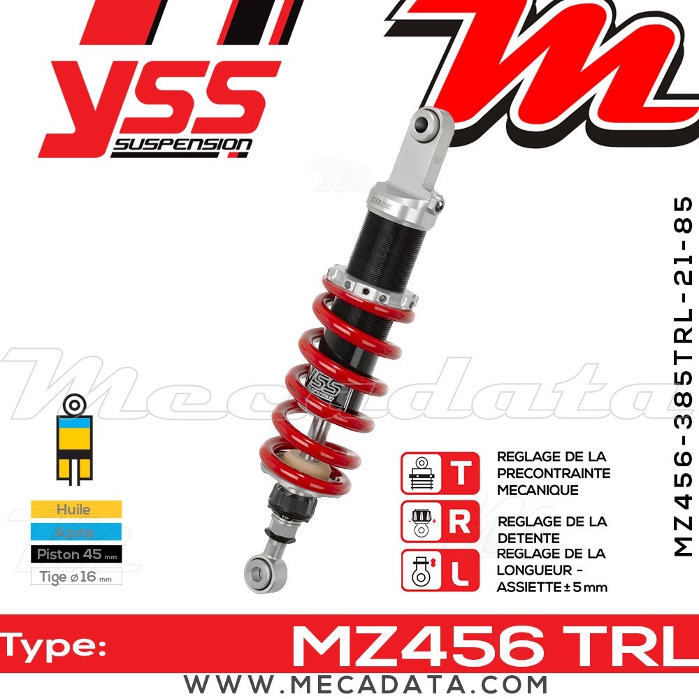 Amortisseur ~ YSS MZ456-385TRL-21-85
