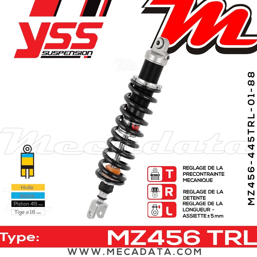 Amortisseur ~ YSS MZ456-445TRL-01-88
