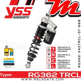 Amortisseur ~ YSS RG362-340TRCL-07-888