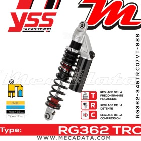 Amortisseur ~ YSS RG362-345TRC07VT-888