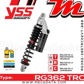 Amortisseur ~ YSS RG362-385TRC02VT-888