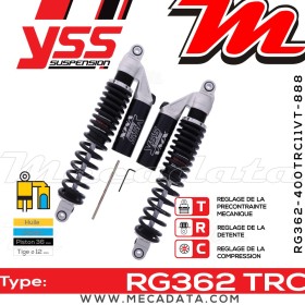 Amortisseur ~ YSS RG362-400TRC11VT-888