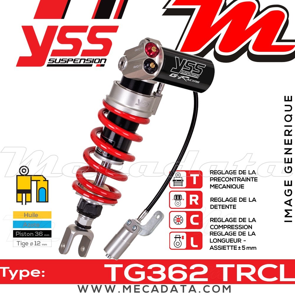 Amortisseur ~ YSS TG362-420TRCL03-888A