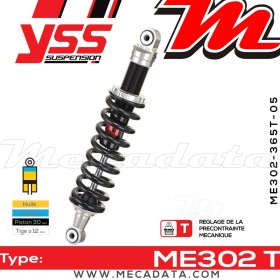 Amortisseur YSS ME302 T ~ BMW R 80 G/S (247E) ~ Annee 1982