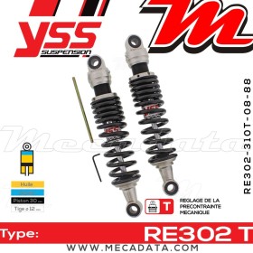 Amortisseur YSS RE302 T ~ Yamaha XV 535 H Virago DX (VJ011) ~ Annee 2001 - 2003