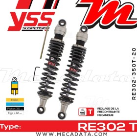 Amortisseur YSS RE302 T ~ Honda CB 500 (PC32B) ~ Annee 1996
