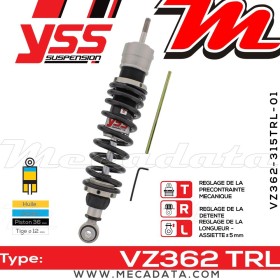 Amortisseur YSS VZ362 TRL ~ BMW R 1100 S ABS (R2S/259) ~ Annee 2000