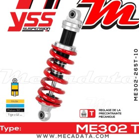 Amortisseur YSS ME302 T ~ Honda CBR 125 RS Repsol (JC34A) ~ Annee 2006 - 2007