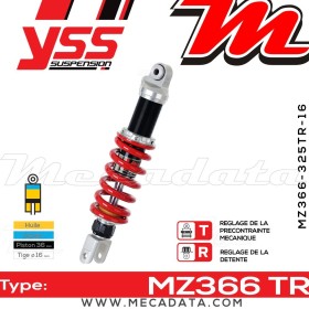 Amortisseur YSS MZ366 TR ~ Suzuki GSF 1200 Bandit (A91121) ~ Annee 2002