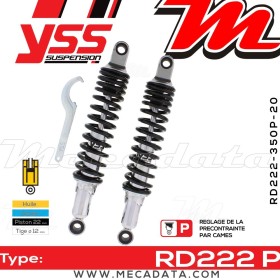 Amortisseur YSS RD222 P ~ Honda CB 500 S Sport (PC32F) ~ Annee 2002 - 2003