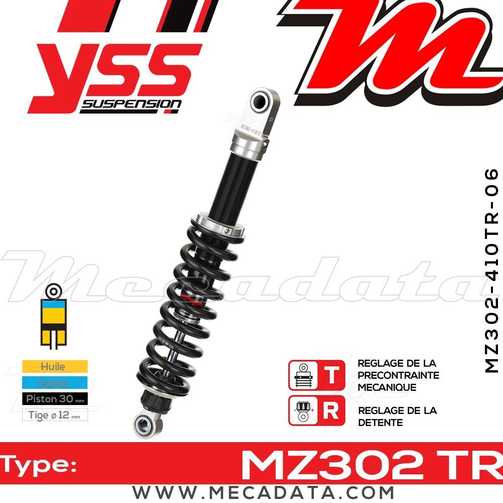 Amortisseur YSS MZ302 TR ~ BMW R 100 RS/2 (247) ~ Annee 1986