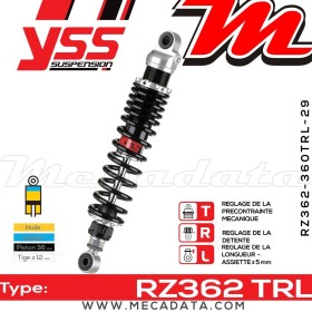 Amortisseur YSS RZ362 TRL ~ Suzuki GSX 1400 (BN1111) ~ Annee 2002