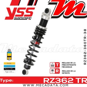 Amortisseur YSS RZ362 TR ~ Honda CB 1300 A Super Four ABS (SC54C) ~ Annee 2005 - 2006