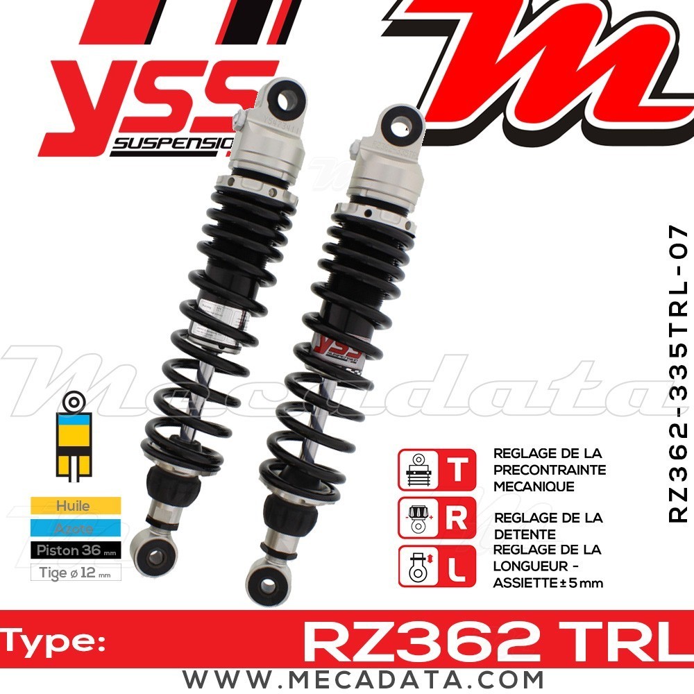 Amortisseur YSS RZ362 TRL ~ Suzuki GSX 1400 (BN1111) ~ Annee 2006 - 2007