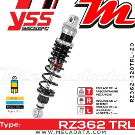 Amortisseur YSS RZ362 TRL ~ Moto Guzzi V 1000 G5 (VG) ~ Annee 1983 - 1985