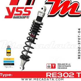 Amortisseur YSS RE302 T ~ Yamaha XT 500 S Edition (1U6) ~ Annee 1988 - 1989