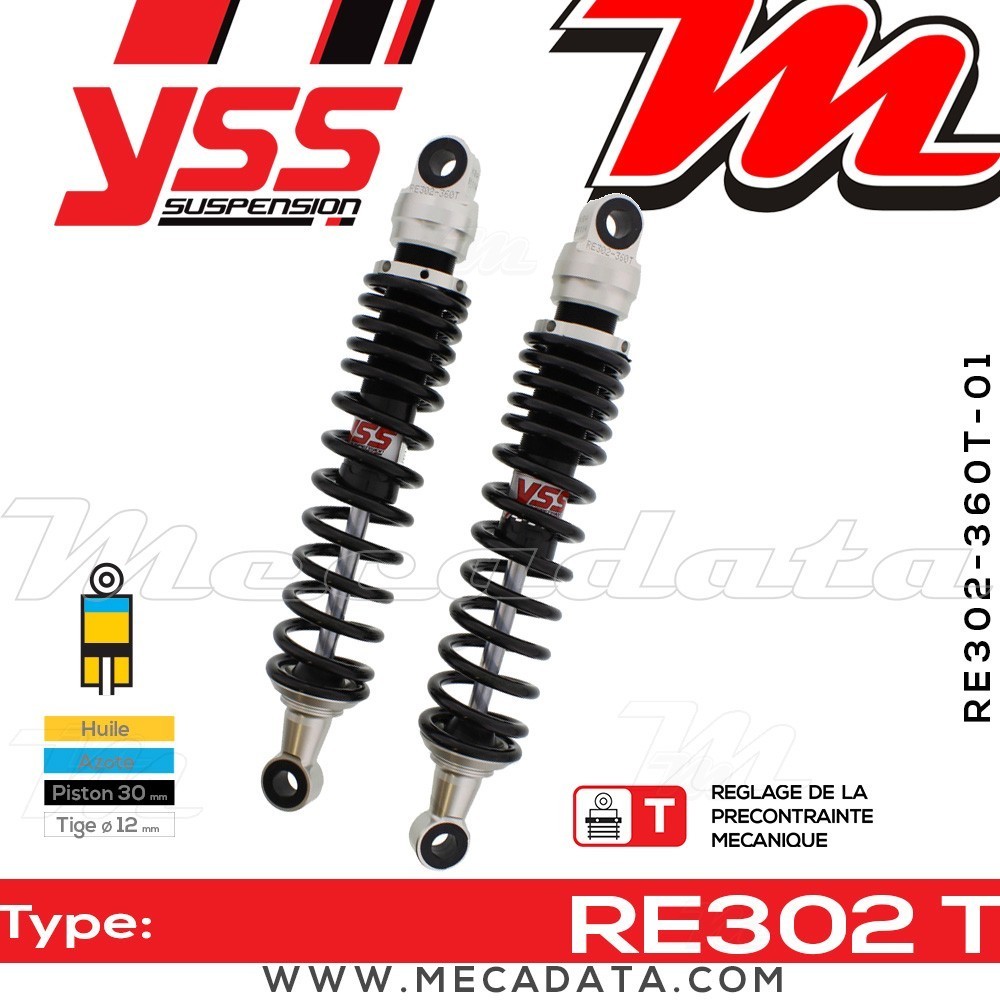 Amortisseur YSS RE302 T ~ Laverda RGS 1000 () ~ Annee 1982 - 1984