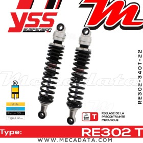 Amortisseur YSS RE302 T ~ Kawasaki Z 750 H Ltd (KZ750H) ~ Annee 1981