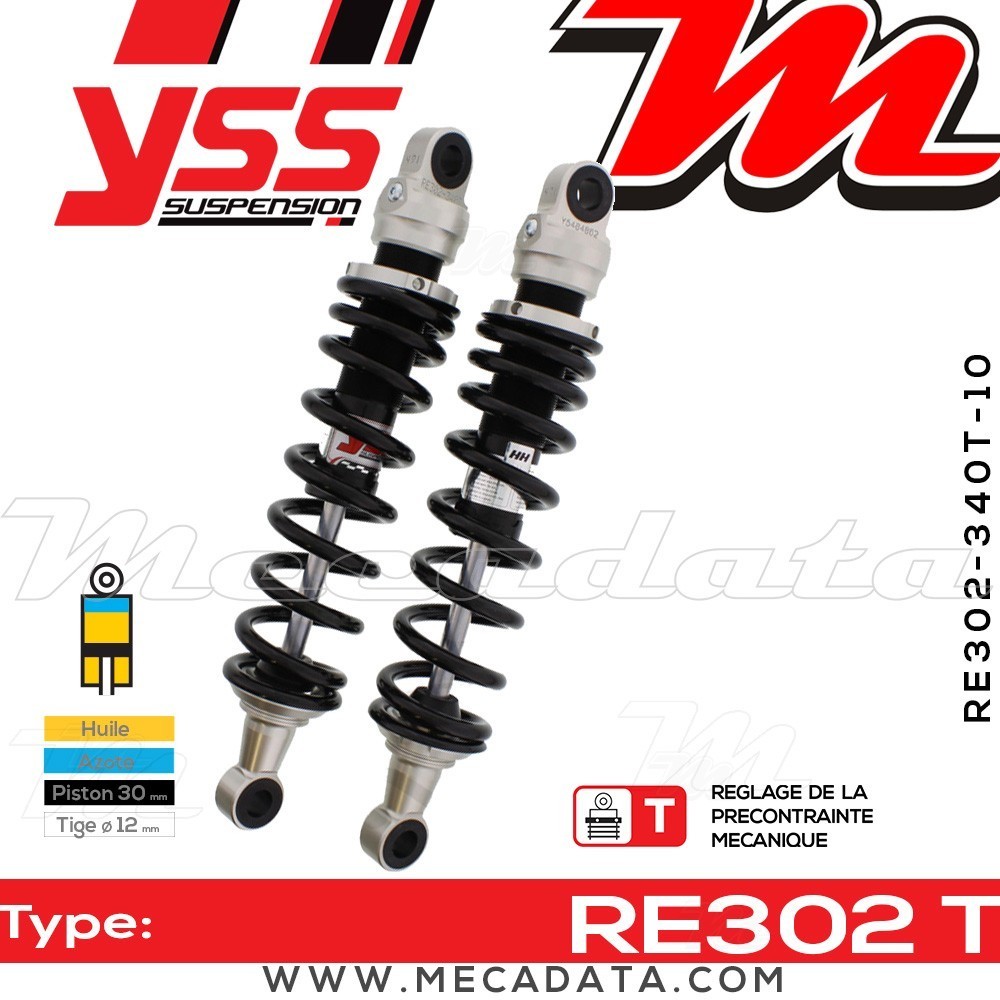 Amortisseur YSS RE302 T ~ Suzuki VS 1400 GLP Intruder (VX51L) ~ Annee 2000
