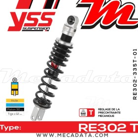 Amortisseur YSS RE302 T ~ Suzuki GSX 1100 (GS110X) ~ Annee 1981