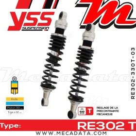 Amortisseur YSS RE302 T ~ Triumph T160 750 Trident () ~ Annee 1975 -