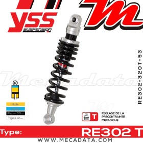 Amortisseur YSS RE302 T ~ Honda GL 1500 C Valkyrie F6C (SC34B) ~ Annee 2001